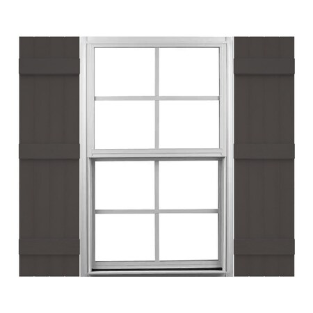 Ekena Millwork Mid-America Vinyl, Standard Size Four Board Joined Shutters, 31459018, PR 00031459018